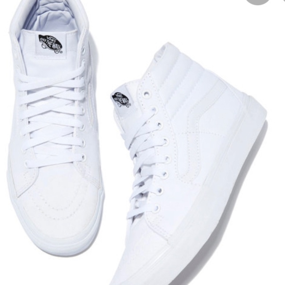 White high top vans
